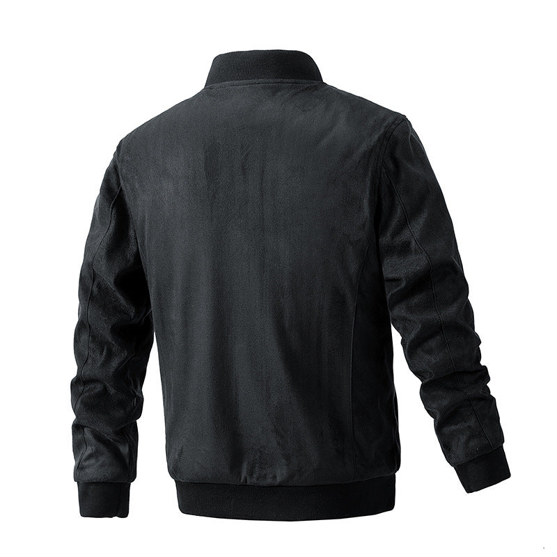 Jacket Double Zipper Pocket Clothing Mens