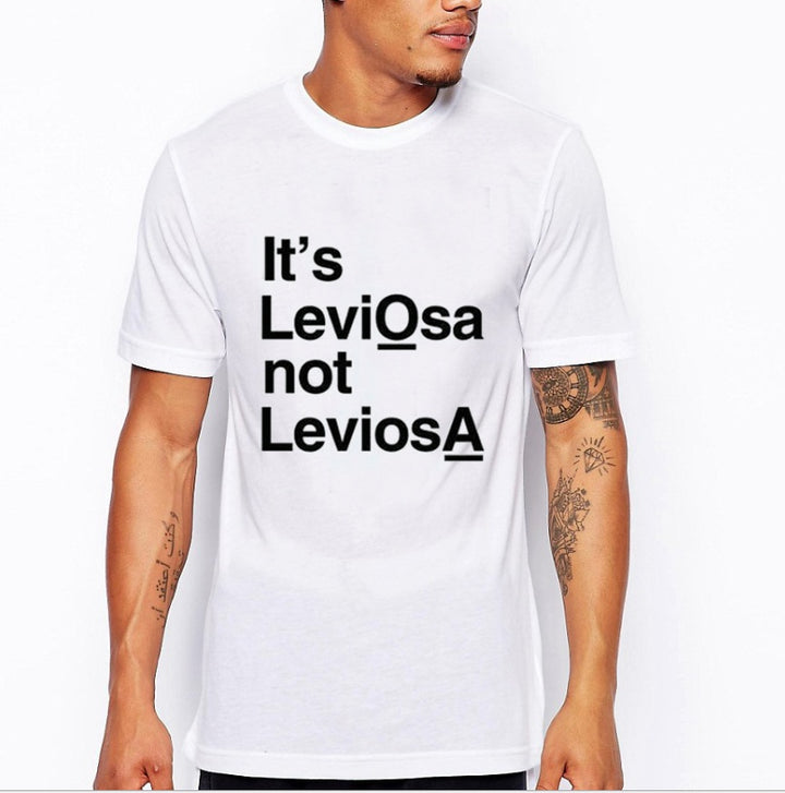 Compatible with Apple, It's leviosas not leviosa personality T-shirts for men and women European and American street short sleeves AliExpress