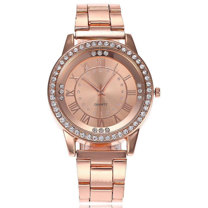 vansvar brand rose gold watch luxury women dress rhinestone quartz watch casual women stainless steel wristwatches female clock