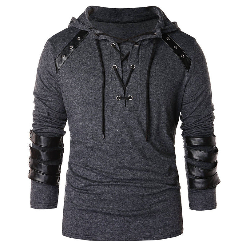 Hooded Long Sleeve T-Shirt Fashion T-Shirt