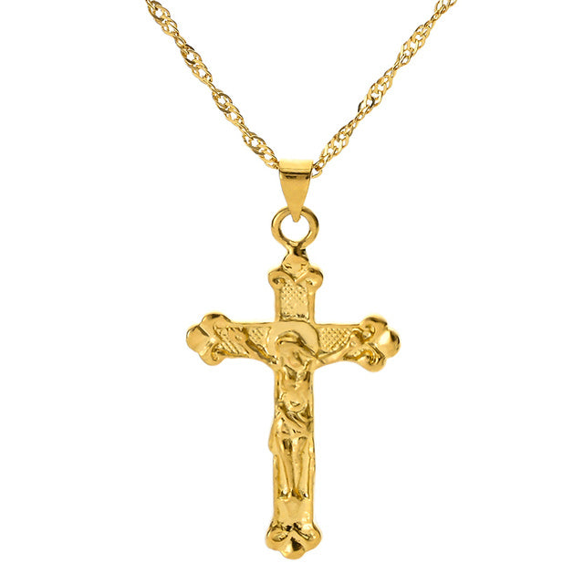 fashion cross chain necklace women neckwear